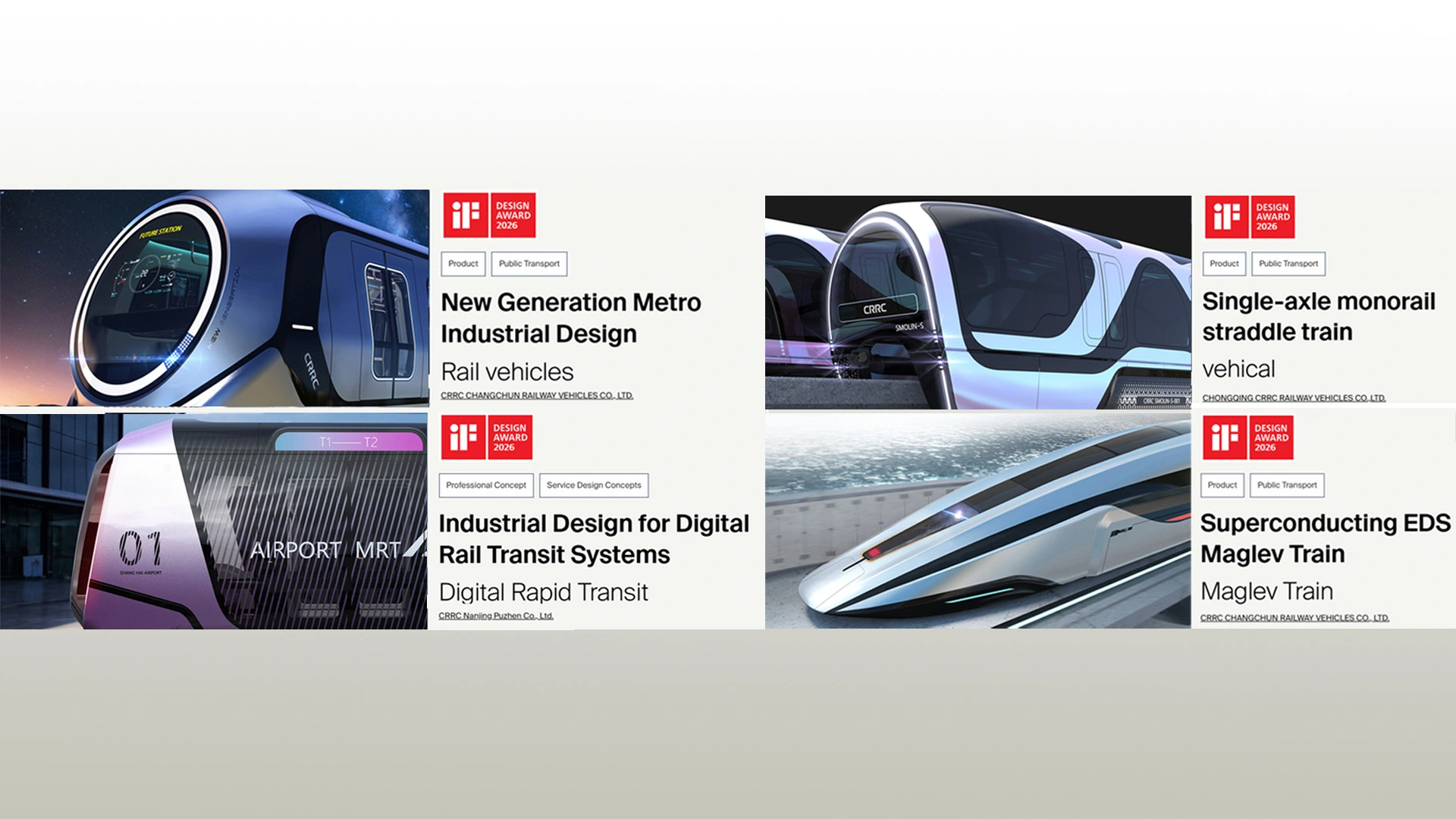 Great news! Four of our works have won the iF DESIGN AWARD 2026!!