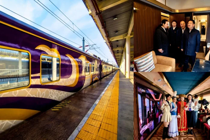 Upgrade & Renewal| CRRC Sifang's new orient express "Snow Lotus" makes a stunning debut!