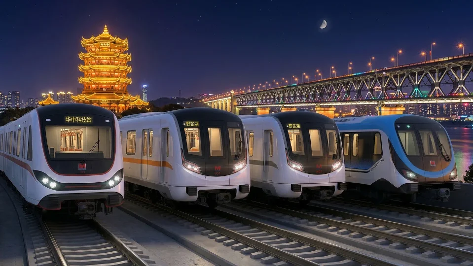 Metro Trains in Wuhan